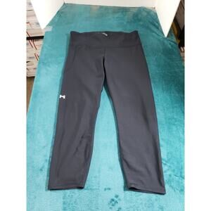 Under Armour Pants Size Extra Large Womens Black Elastic Waist Running Tights